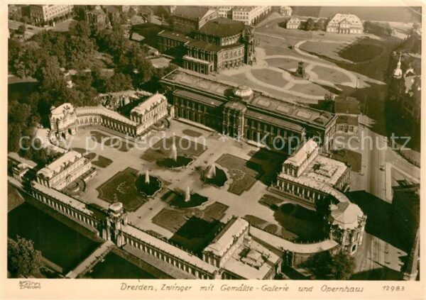 Foto Hahn Nr. 12983 Dresden Gemälde-Galerie Opernhaus