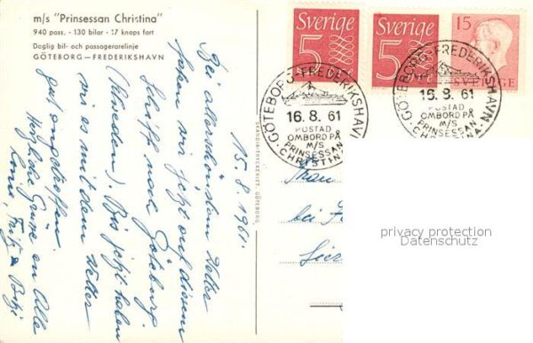 Schiffe Ships Navires M/S Prinsessan Christina – Bild 2