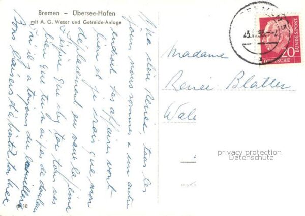 Schiffe Ships Navires Bremen Überseehafen A.G. Weser Getreide – Bild 2