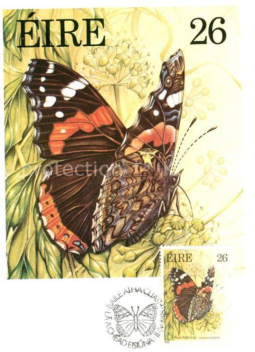 Schmetterlinge Red Admiral Briefmarke Eire