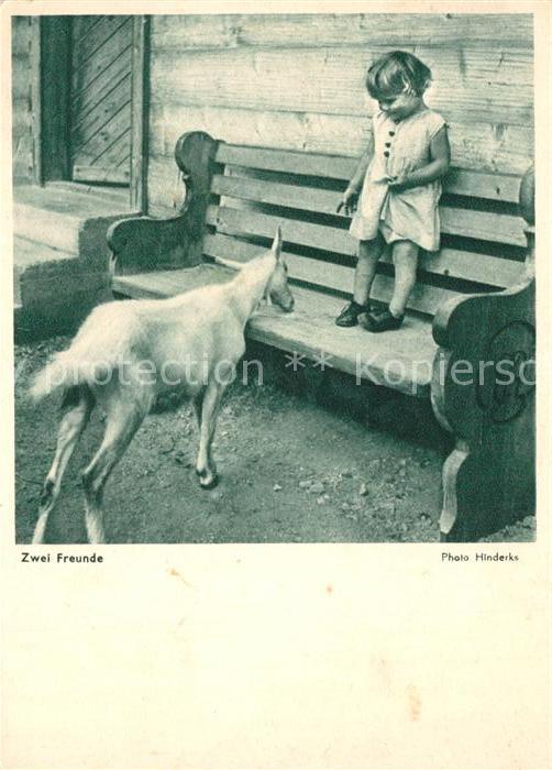 Kinder Child Enfants Ziege