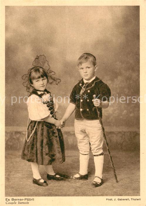 Kinder Child Enfants Trachten Bern Foto-J.-Gaberell