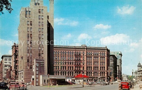 Syracuse New York Looking West Yates Hotel Hills Building