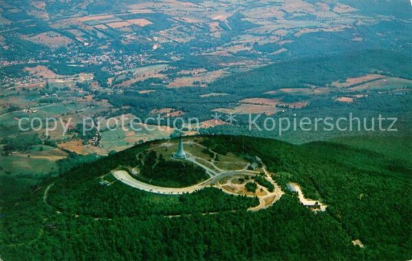 Adams Massachusetts Air view of Mount Greylock