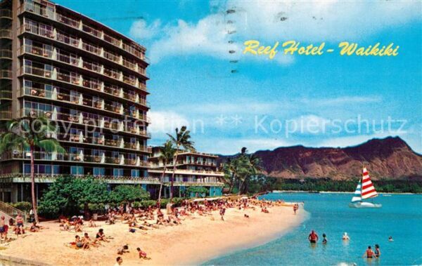 Waikiki Reef Hotel Beach
