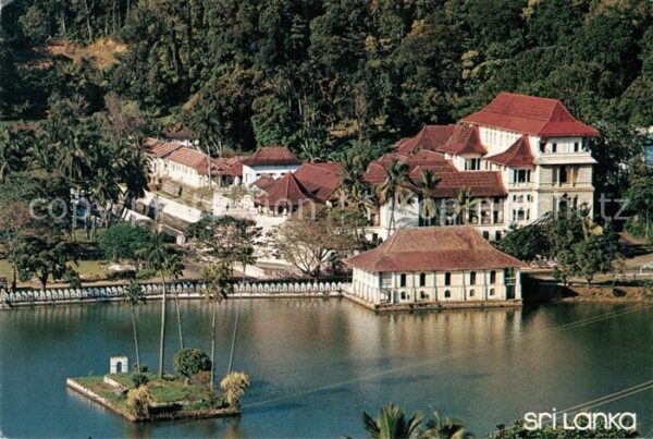Kandy Sri Lanka Temple of the Tooth Relic and Lake Temp