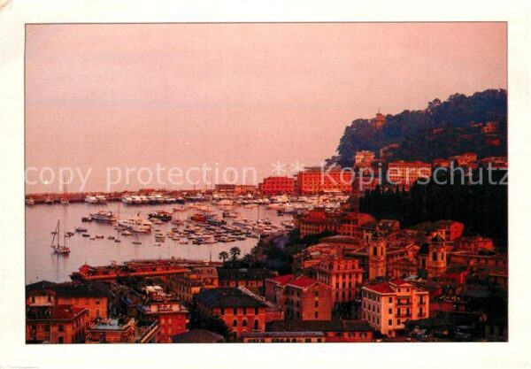 Santa Margherita Ligure Tramonto sul porticciolo Sonnenuntergan