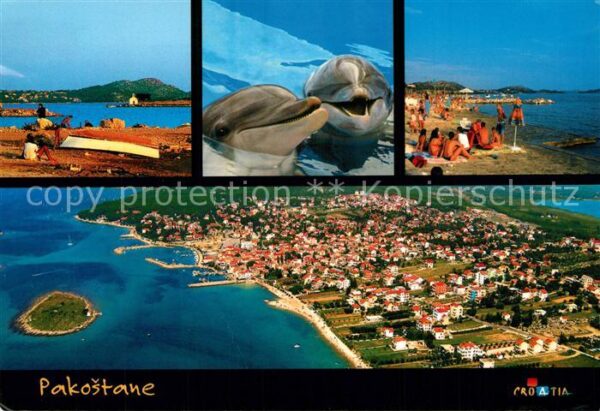 Pakostane Strand Delphine Fliegeraufnahme