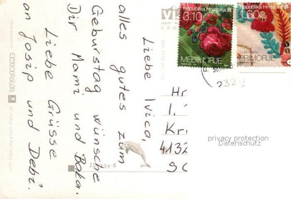 Pakostane Strand Delphine Fliegeraufnahme – Bild 2