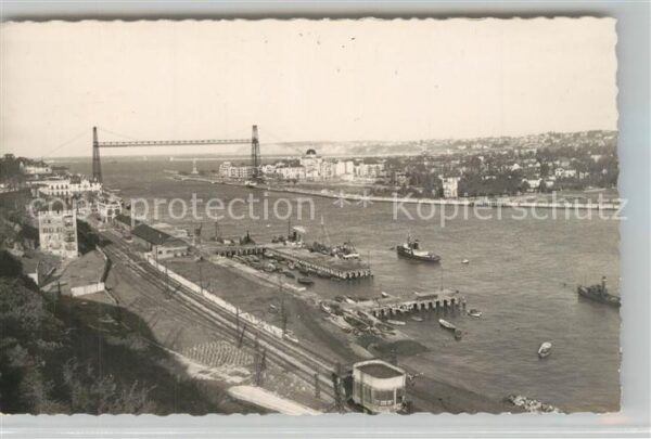 Portugalete Arenas y Algorta Fluss Nervion Brücke S