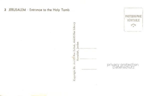 Jerusalem Yerushalayim Entrance to the Holy Tomb – Bild 2