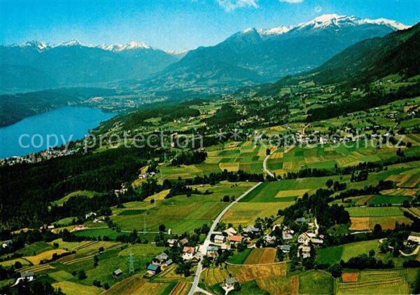 Lammersdorf Millstaetter See Sommerfrische Alpenpanorama Fliegeraufn