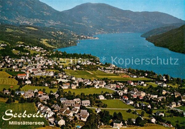 Seeboden Millstaettersee Fliegeraufnahme
