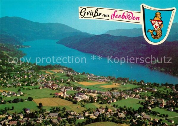 Seeboden Millstaettersee Fliegeraufnahme