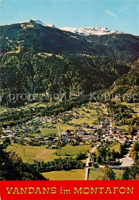 Vandans Vorarlberg Blick ins Tal gegen Golm Montafon