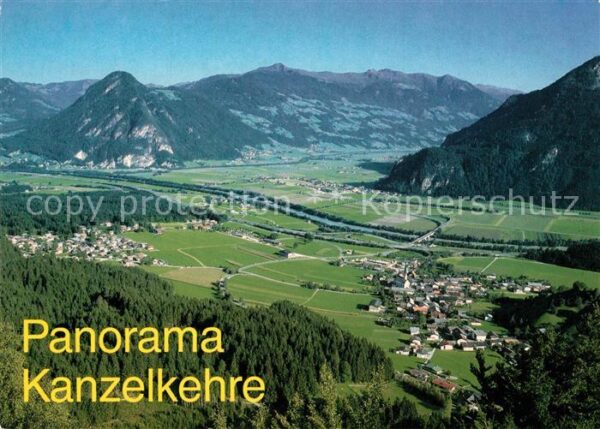 Wiesing Tirol Panorama Kanzelkehre Vorderes Zillertal