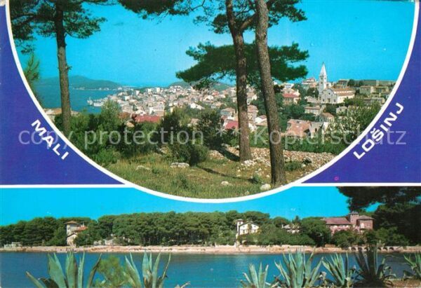 Mali Losinj Gesamtansicht Uferpartie am Meer