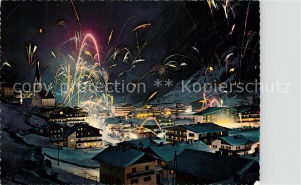 Soelden Oetztal Raketenzauber im Wintersportzentrum Ötz