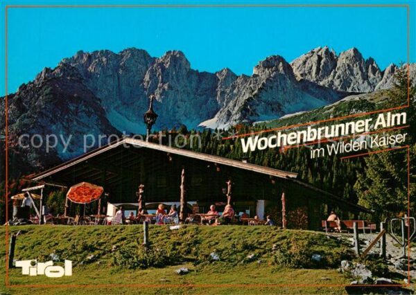 Ellmau Tirol Wochenbrunner Alm mit Ellmauer Halt Wil