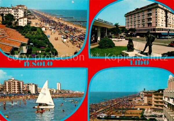 Jesolo Strand Promenade Segelboot Hotel