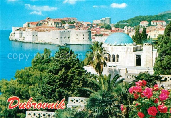 Dubrovnik Ragusa Blick zur Altstadt mit Festung