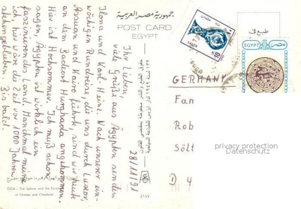 Giza Sphinx and the Pyramids of Cheops and C – Bild 2