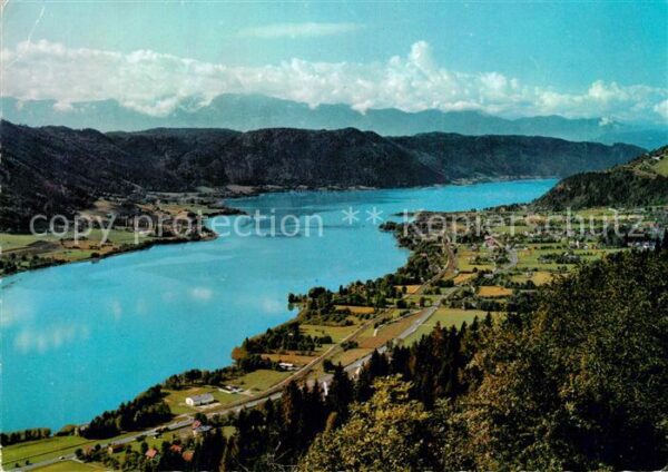 Bodensdorf Ossiacher See Panorama Alpen