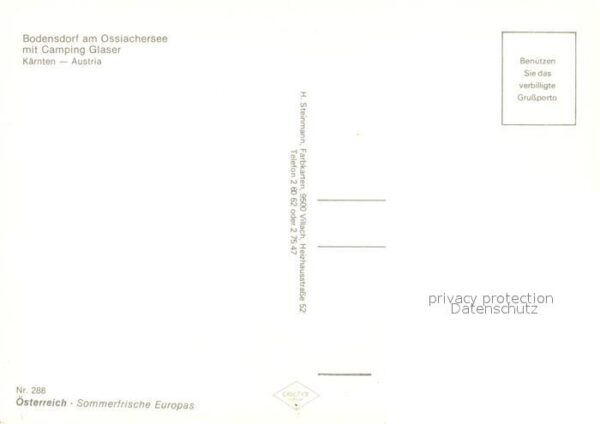 Bodensdorf Ossiacher See mit Campingplatz Glaser Fliegeraufnahme – Bild 2