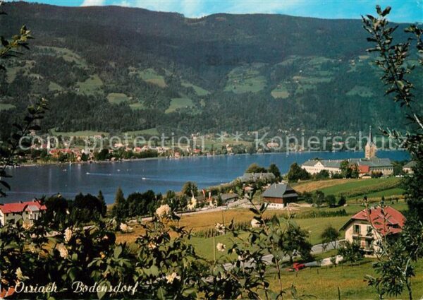 Ossiach Panorama Blick über den See nach Bodens