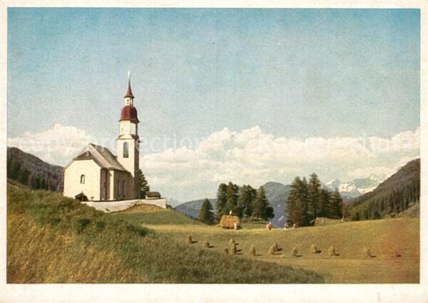 Obernberg Brenner Landschaftspanorama Kirche Alpen Künstl