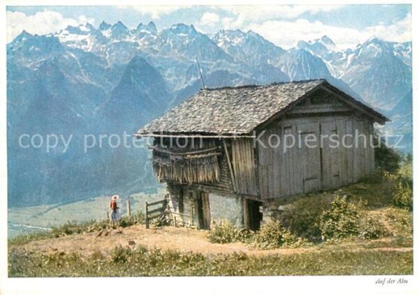 Bludenz Vorarlberg Alm auf dem Muttersberg Alpenpanorama
