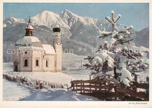 Seefeld Tirol Seekirchl gegen Heitherspitze Jahreswen