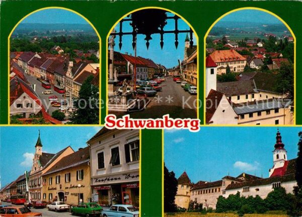 Schwanberg Teilansichten Moorbad Innenstadt Kirche