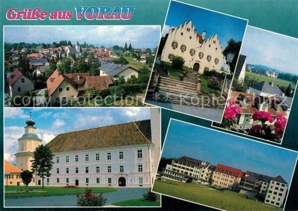Vorau Blick über die Stadt Chorherrenstift