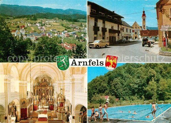 Arnfels Panorama Hauptstrasse Kirche Innenansic