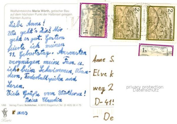 Maria Woerth Woerthersee Wallfahrtskirche Halbinsel – Bild 2