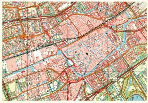 Delft Zentrum Stadtplan