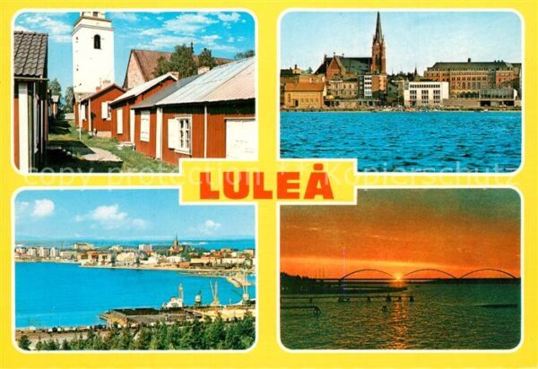 Lulea Ferienhäuser Ansicht vom Wasser aus Haf