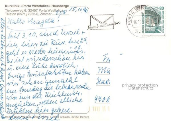 Porta Westfalica Kurklinik Hallenbad Gymnastikraum Patie – Bild 2