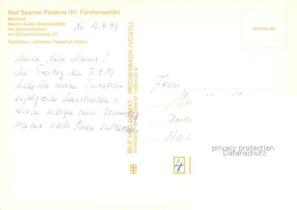 Bad Saarow-Pieskow Bahnhof Maxim Gorki Gedenkstätte Bahnho – Bild 2