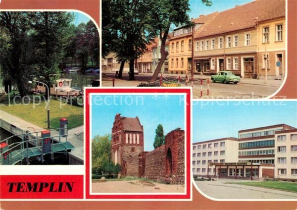 Templin Schleuse Templiner Kanal Markt Stadtmau