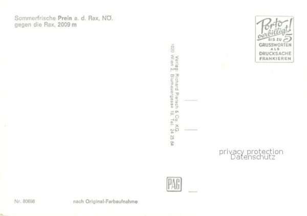 Prein Rax Panorama Blick gegen die Rax – Bild 2