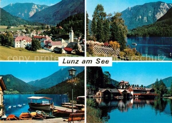 Lunz See Niederoesterreich Panorama mit Scheiblingstein Lunzer See