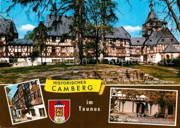 Camberg Bad Amthof Obertor Fachwerk Alter Brunnen W