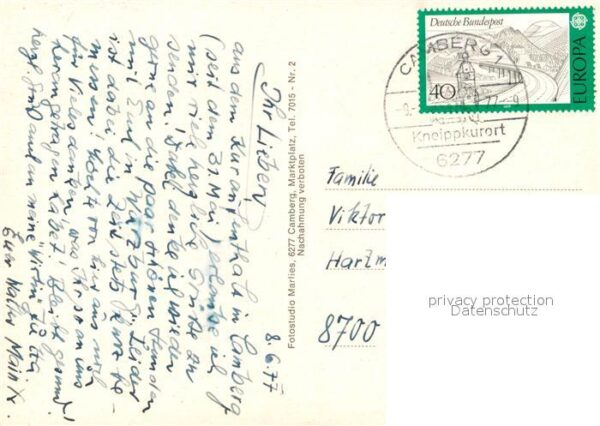 Camberg Bad Amthof Obertor Fachwerk Alter Brunnen W – Bild 2