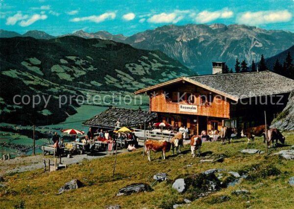 Zell Ziller Tirol Jausenstation Rosenalm Berghütte Almvie
