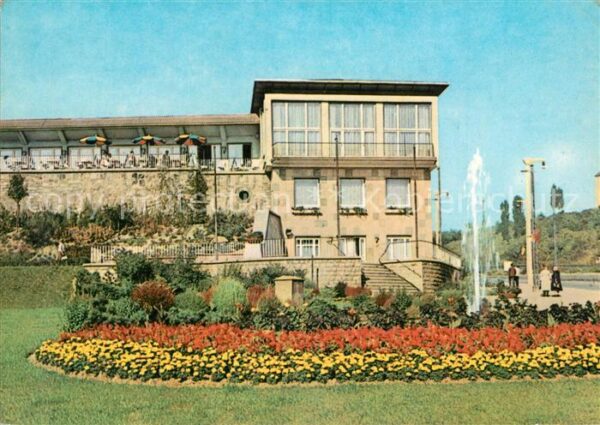 Nordhausen Thueringen HO Gaststätte Stadtterrasse Springbrunn