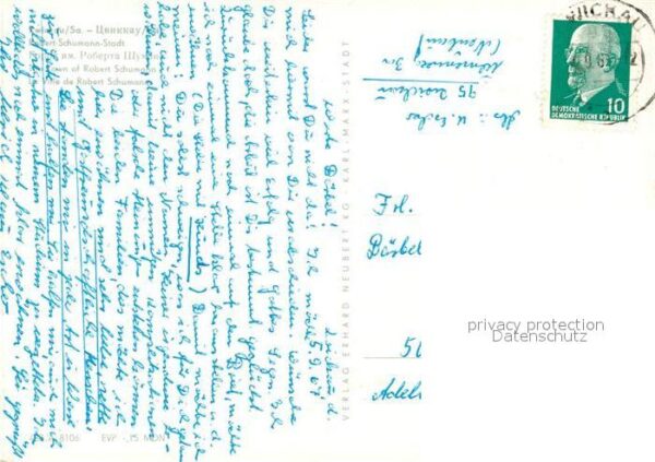 Zwickau Sachsen Teilansichten Robert Schumann Stadt Den – Bild 2