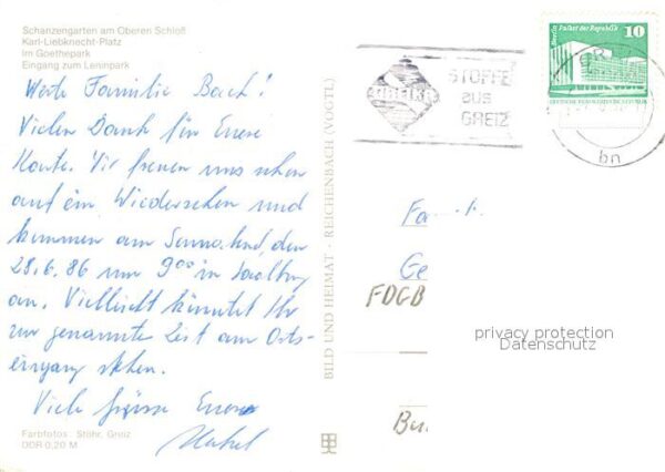 Greiz Thueringen Schanzengarten am Oberen Schloss Karl L – Bild 2