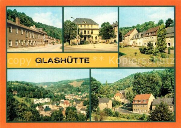 Glashuette Sachsen Kulturhaus Ingenieurschule für Feinwerk
